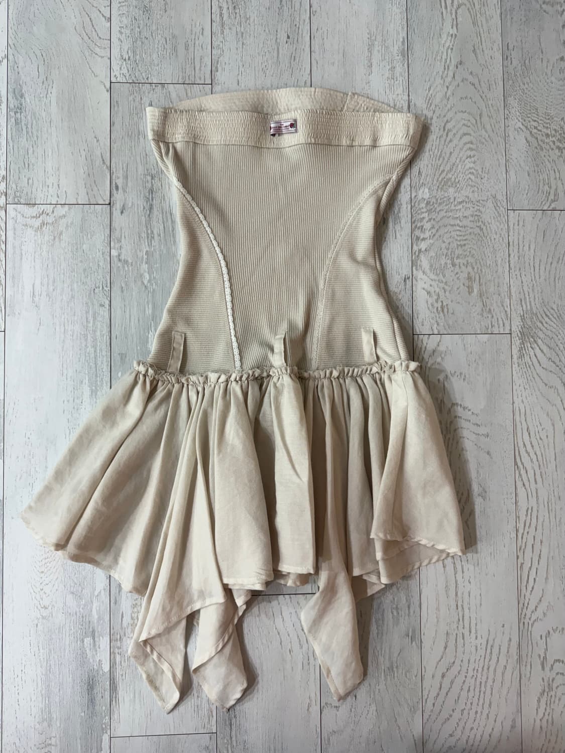 스컬프터 Tube Top Low Waist Dress Cream 상품이미지6