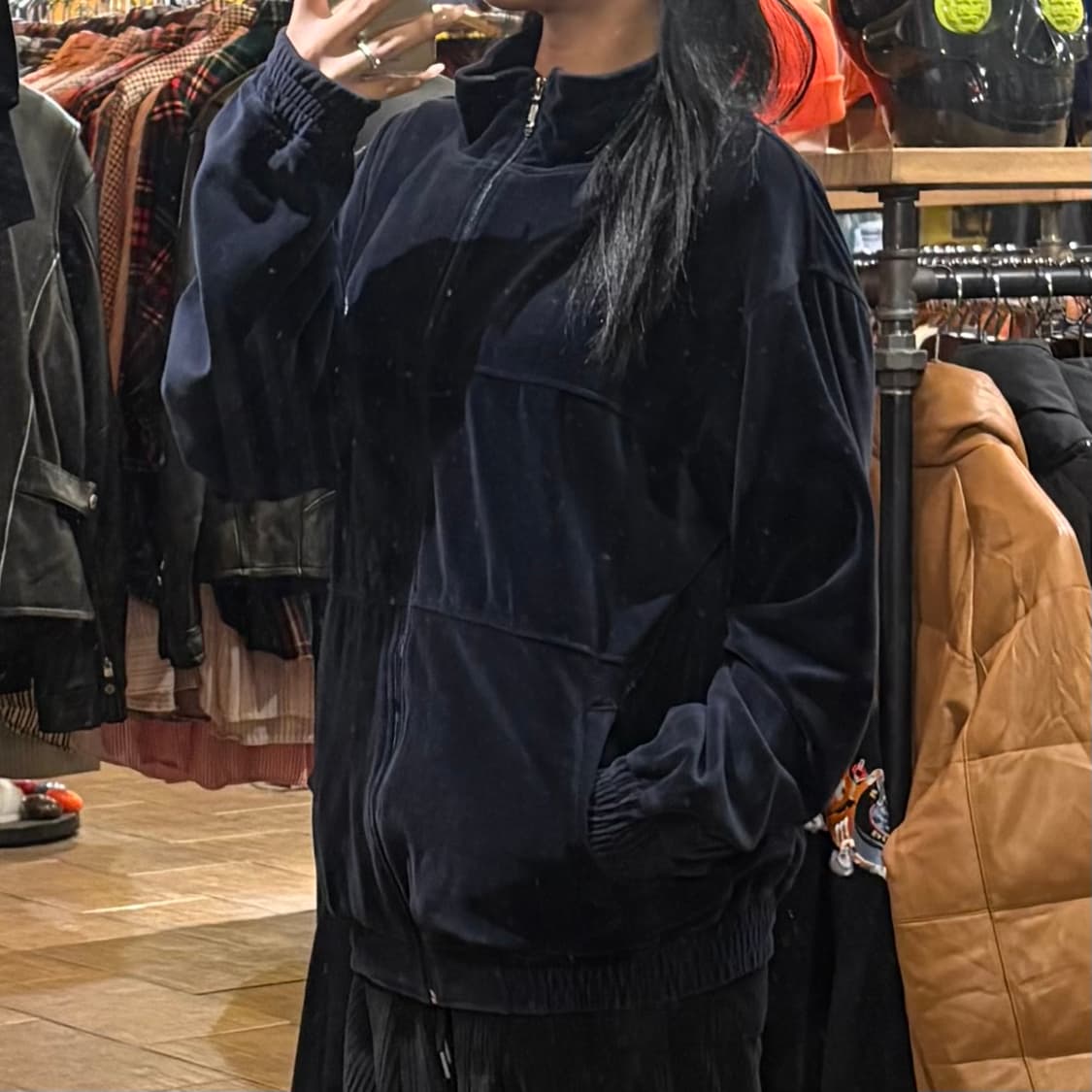 [HI] VTG 벨벳져지 네이비 상품이미지3