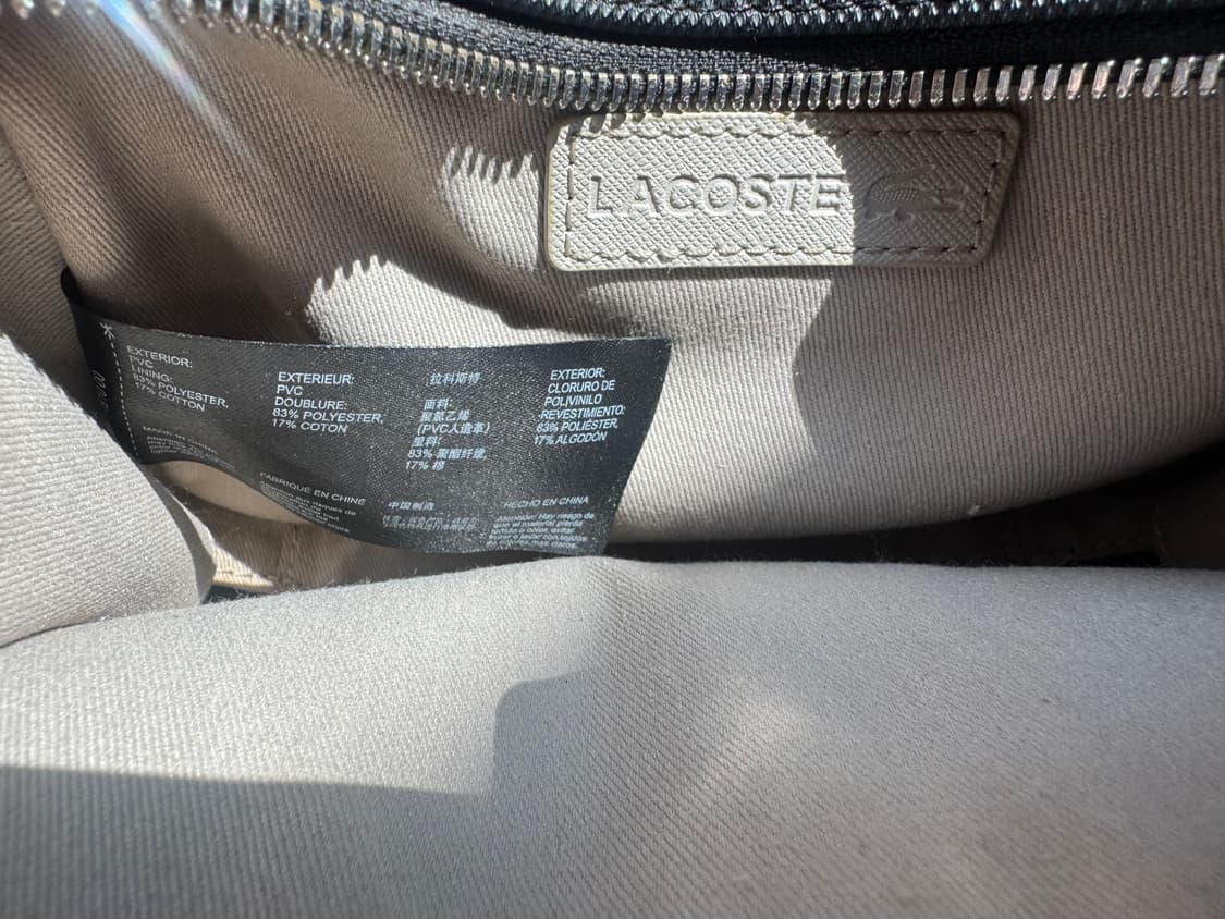 라코스테 데일리 시티(Daily City) 투지퍼 스퀘어 크로스백 블랙 상품이미지9