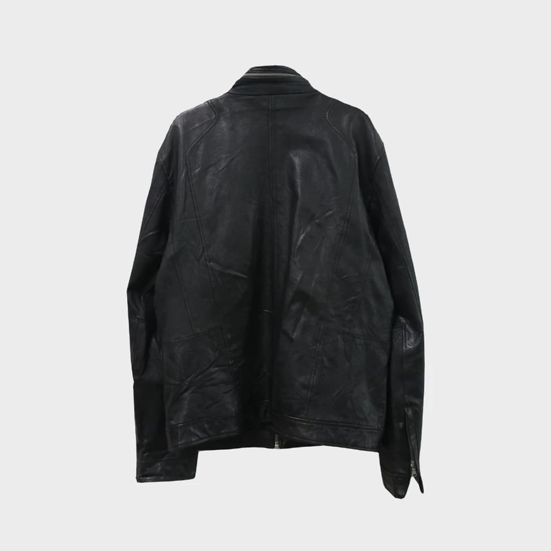Zipper neck Lamb Leather 양가죽 자켓 상품이미지2