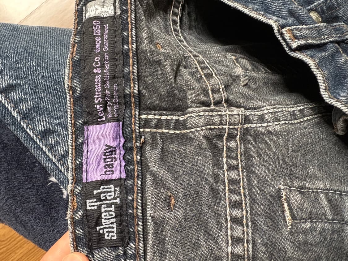 90~00s 리바이스 실버탭 배기 팬츠 상품이미지2