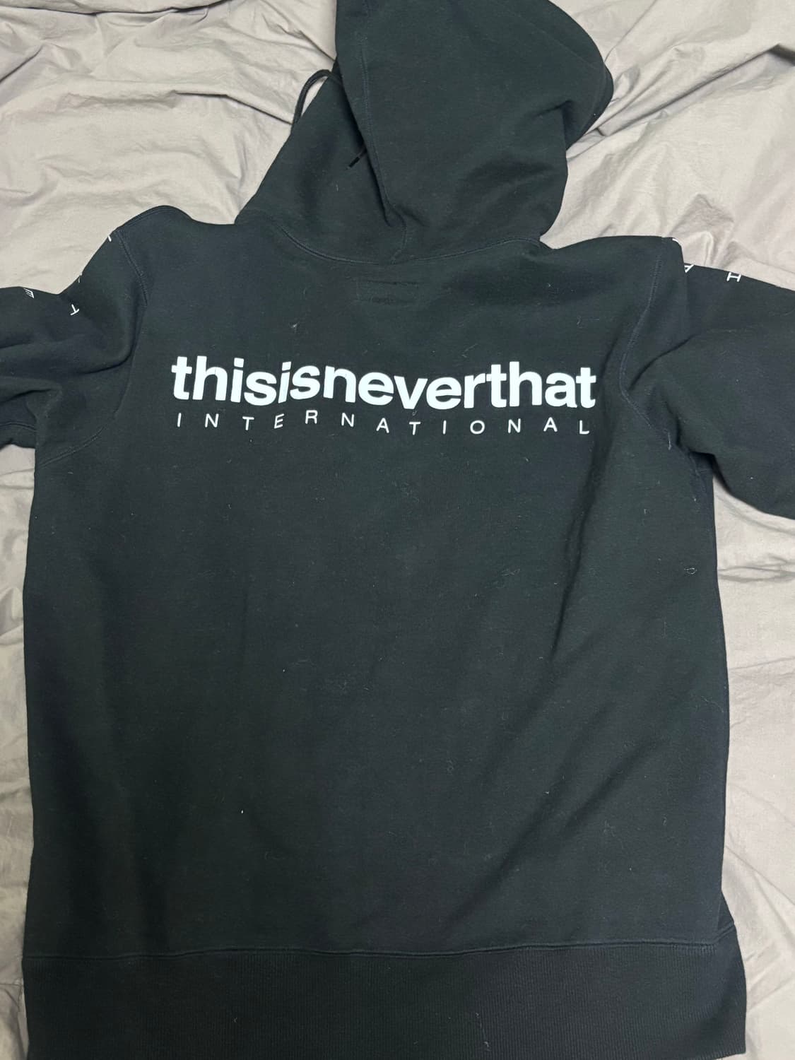 디스이즈네버댓 블랙 후드집업 자켓 상품이미지2