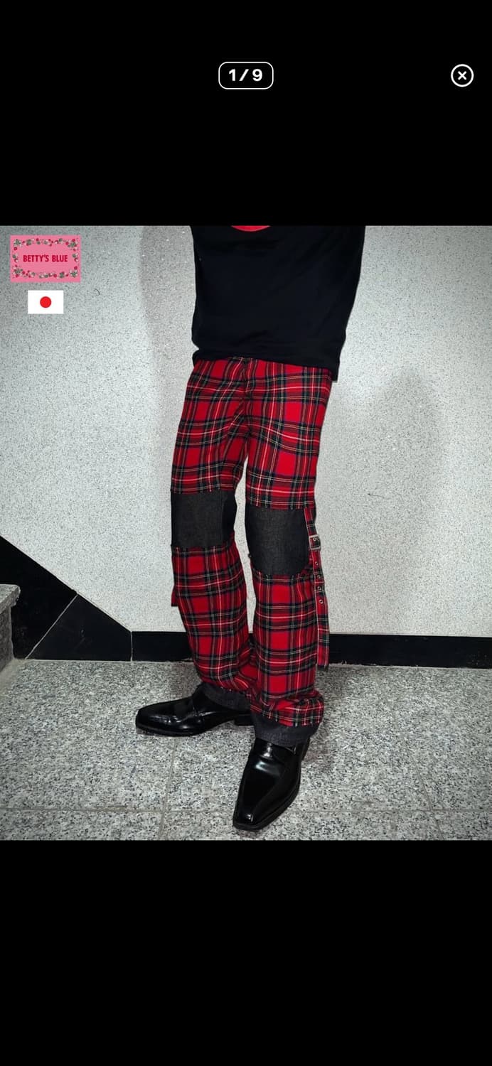 Bettys Blue 빈티지 본디지 스트랩 펑크 팬츠 상품이미지1