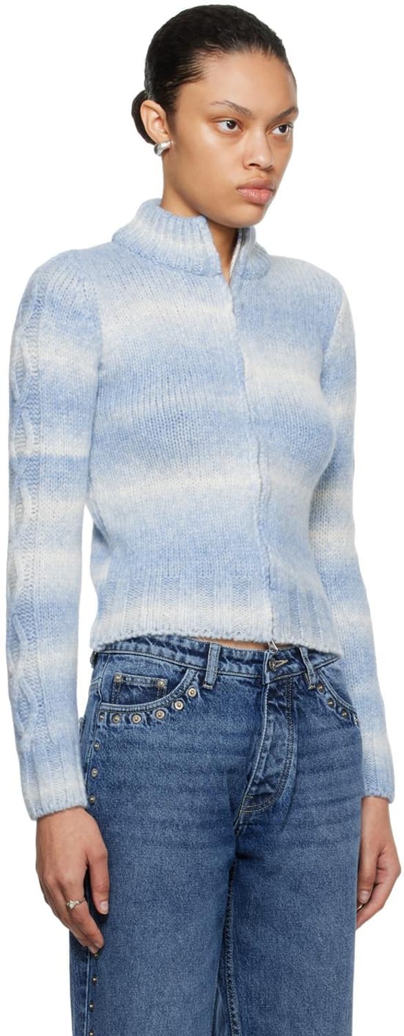 팔로마울 알파카 니트 집업 M 상품이미지4