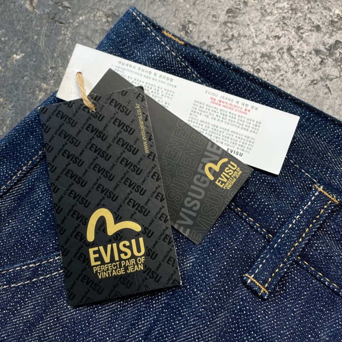 30 에비수 로고 데님 새상품  상품이미지3