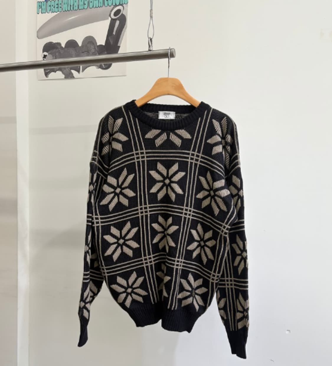 발렌티노 패턴 울 니트 상품이미지1