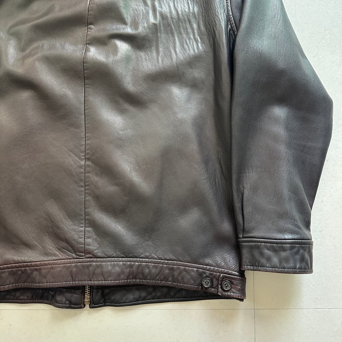 폴로 랄프로렌 가죽 레더 블루종 해링턴 자켓 M 상품이미지9