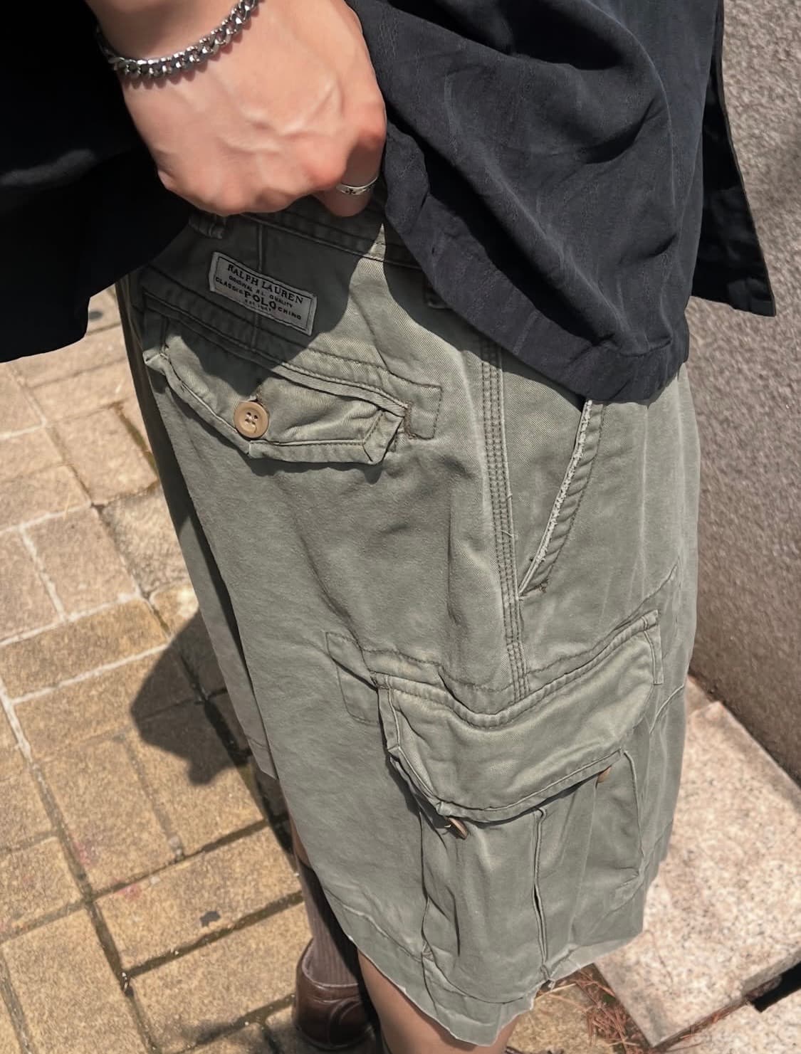 90-00s Polo RL 폴로 랄프로렌 밀리터리 카고 하프 팬츠 상품이미지3