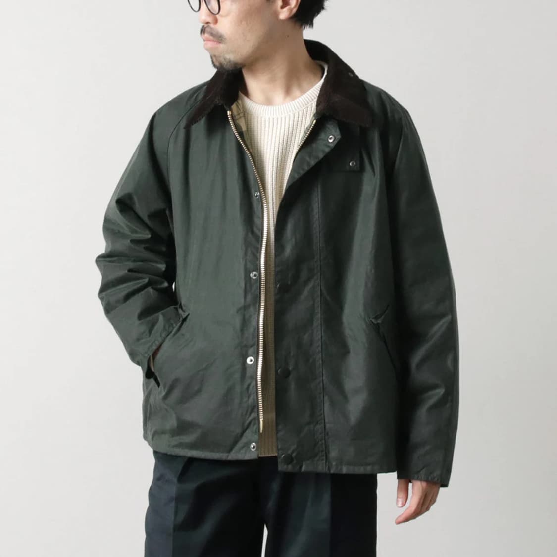 [42] 바버 트랜스포트 세이지 그린 상품이미지1