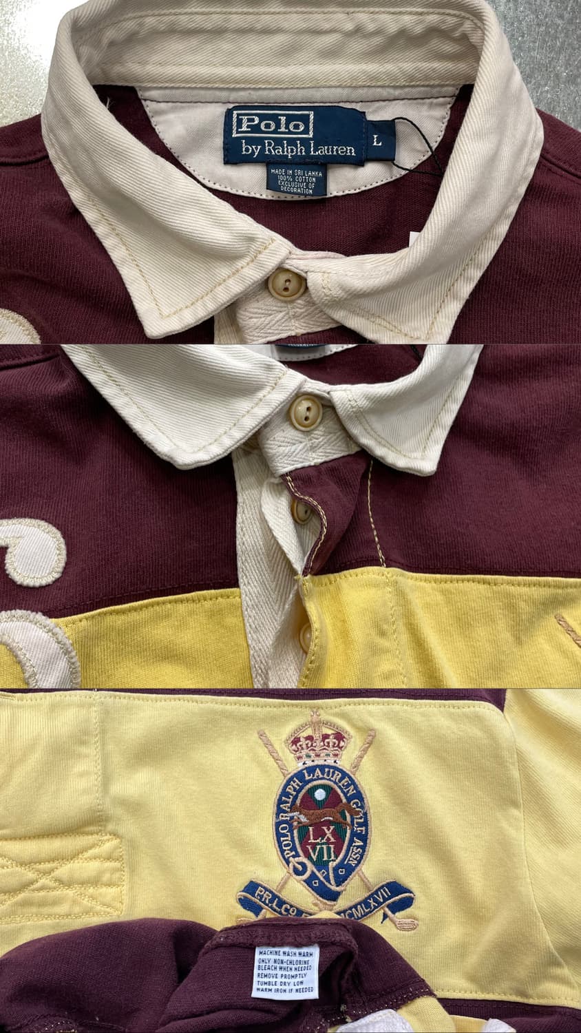 (L) POLO 폴로 랄프로렌 카라 럭비티 상품이미지9