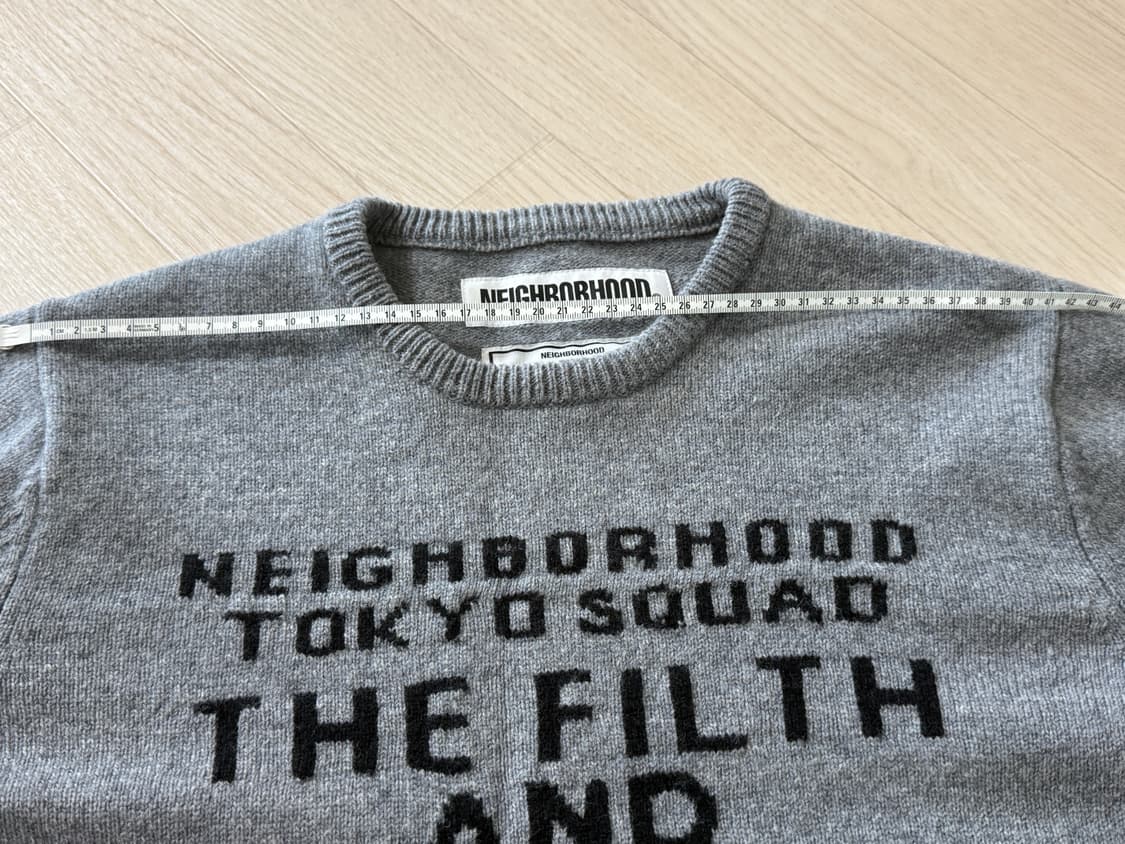 네이버후드 그레이 울니트 m사이즈 상품이미지5