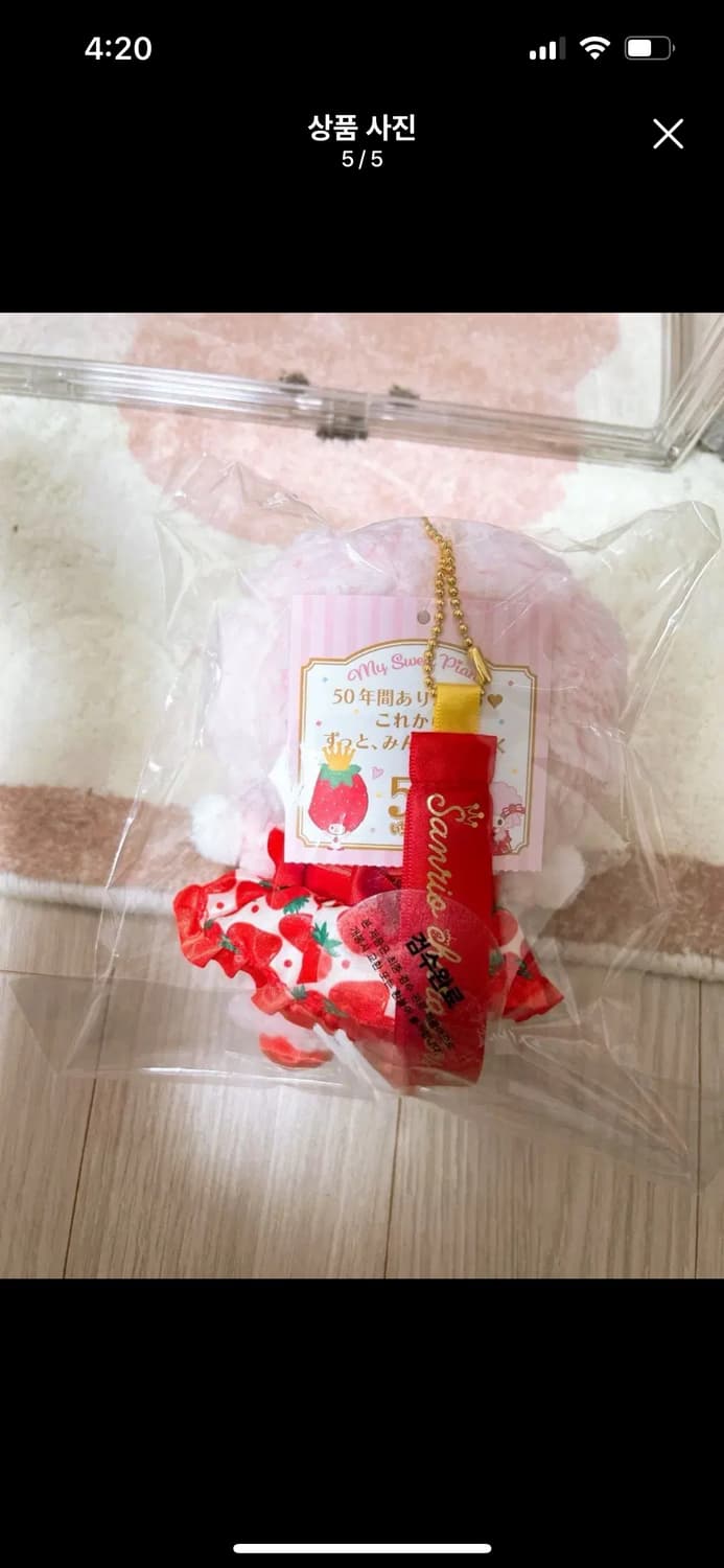 산리오 이치고신문 50주년 마이스위트피아노 마스코트  상품이미지5