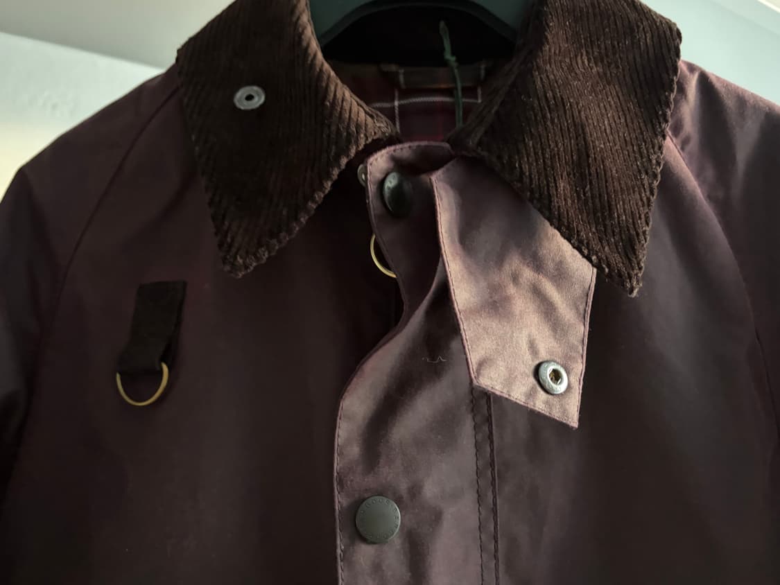 barbour spey bordeaux xs size 바버스페이 새상품 상품이미지5