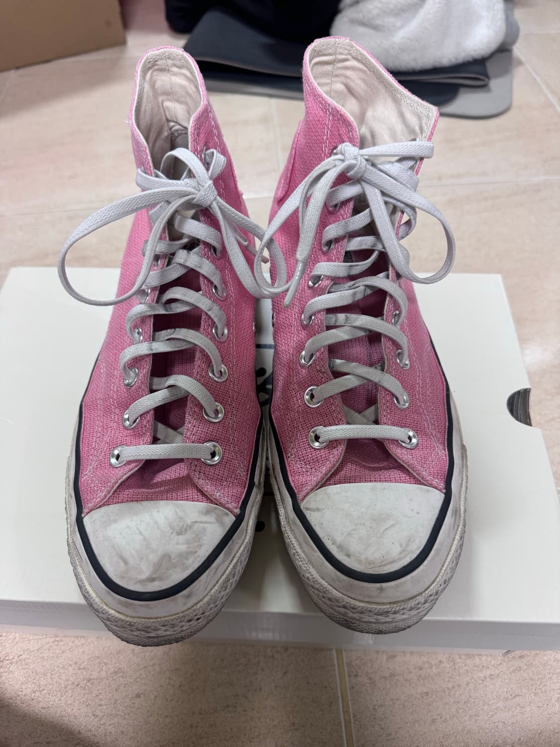 컨버스 x 스투시 척 70 하이 플루메리아(핑크) 270사이즈 상품이미지1