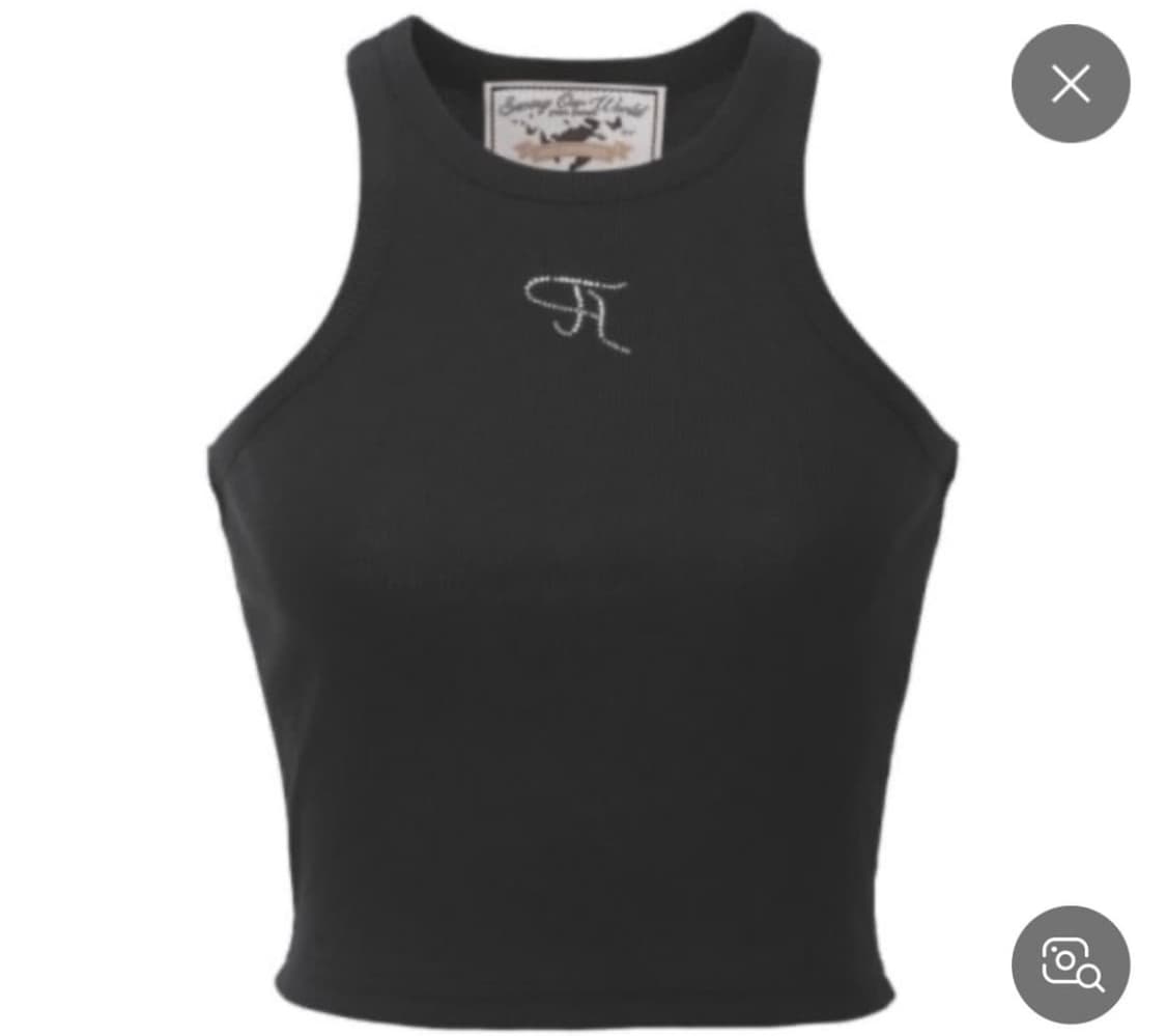 쓰리타임즈 쥬얼탱크탑 나시 블랙 상품이미지1