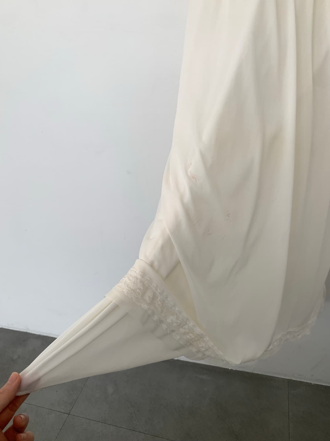 ivory double slip dress 상품이미지3