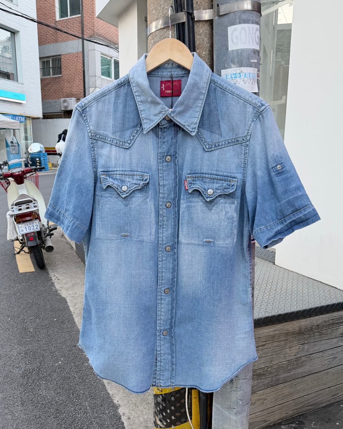 Levis JPN type-1 denim short sleeve 셔츠  상품이미지1