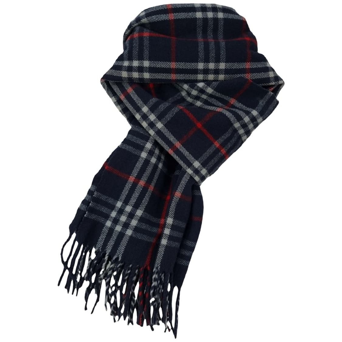 [BURBERRY] 버버리 체크 램스 울 머플러 네이비 P01155 상품이미지5