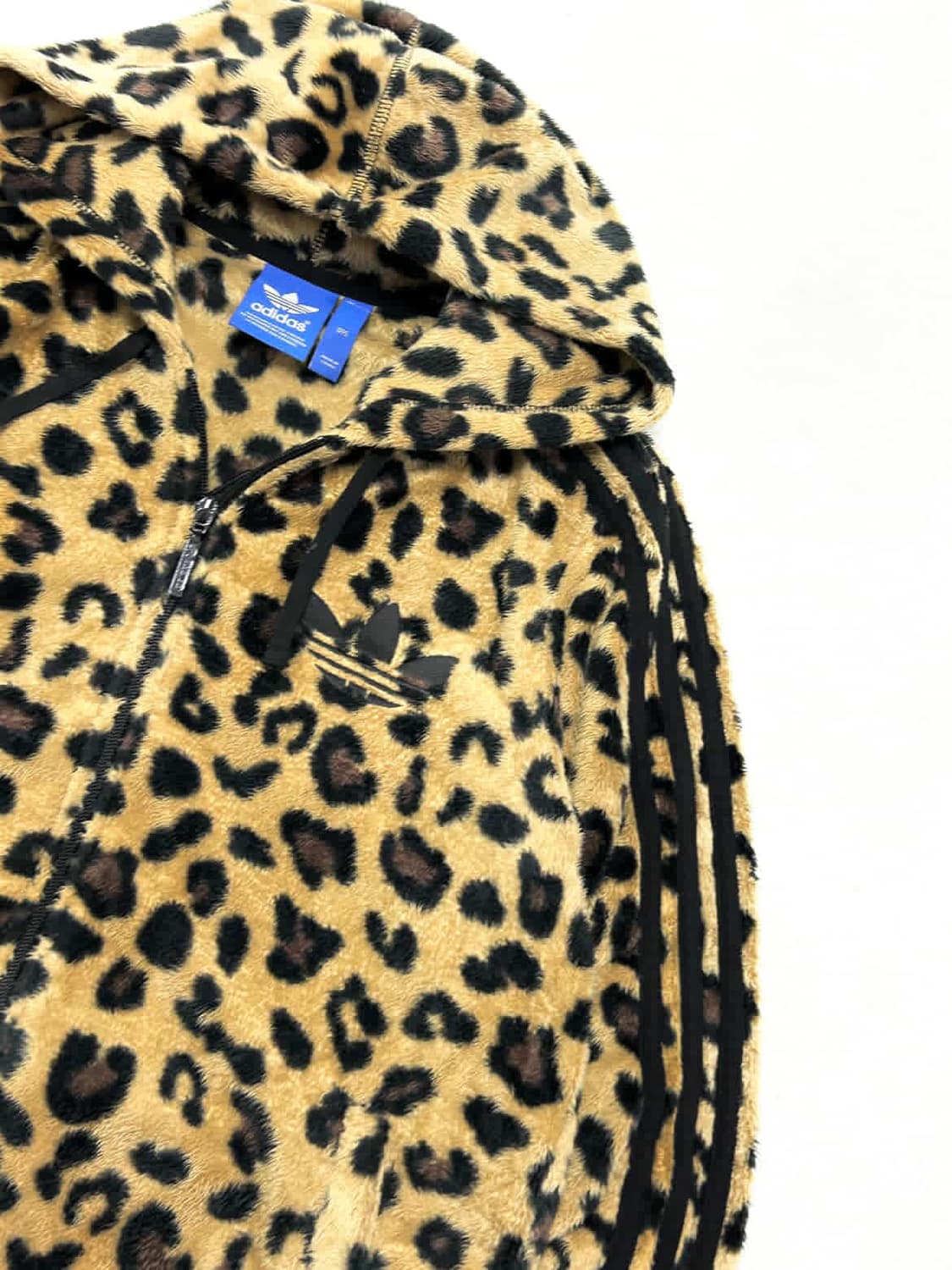 아디다스 빅로고 레오파드 플리스 후드집업 상품이미지7