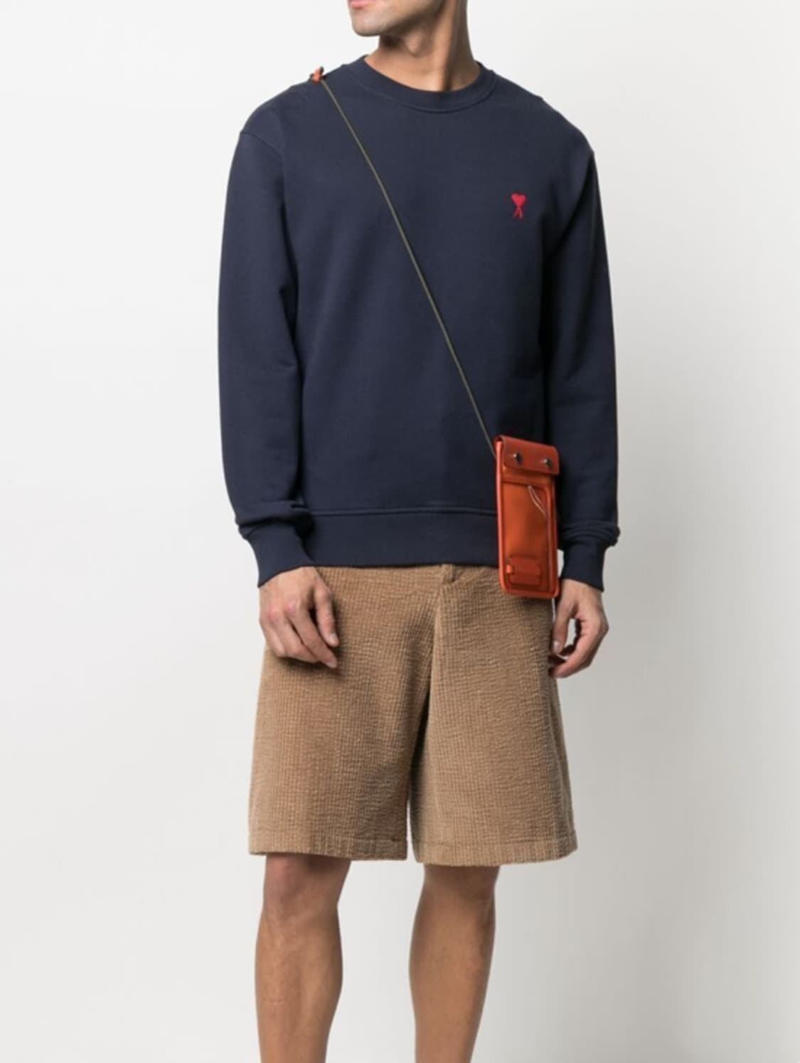 AMI 헤비 웨이트 맨투맨 네이비 상품이미지4