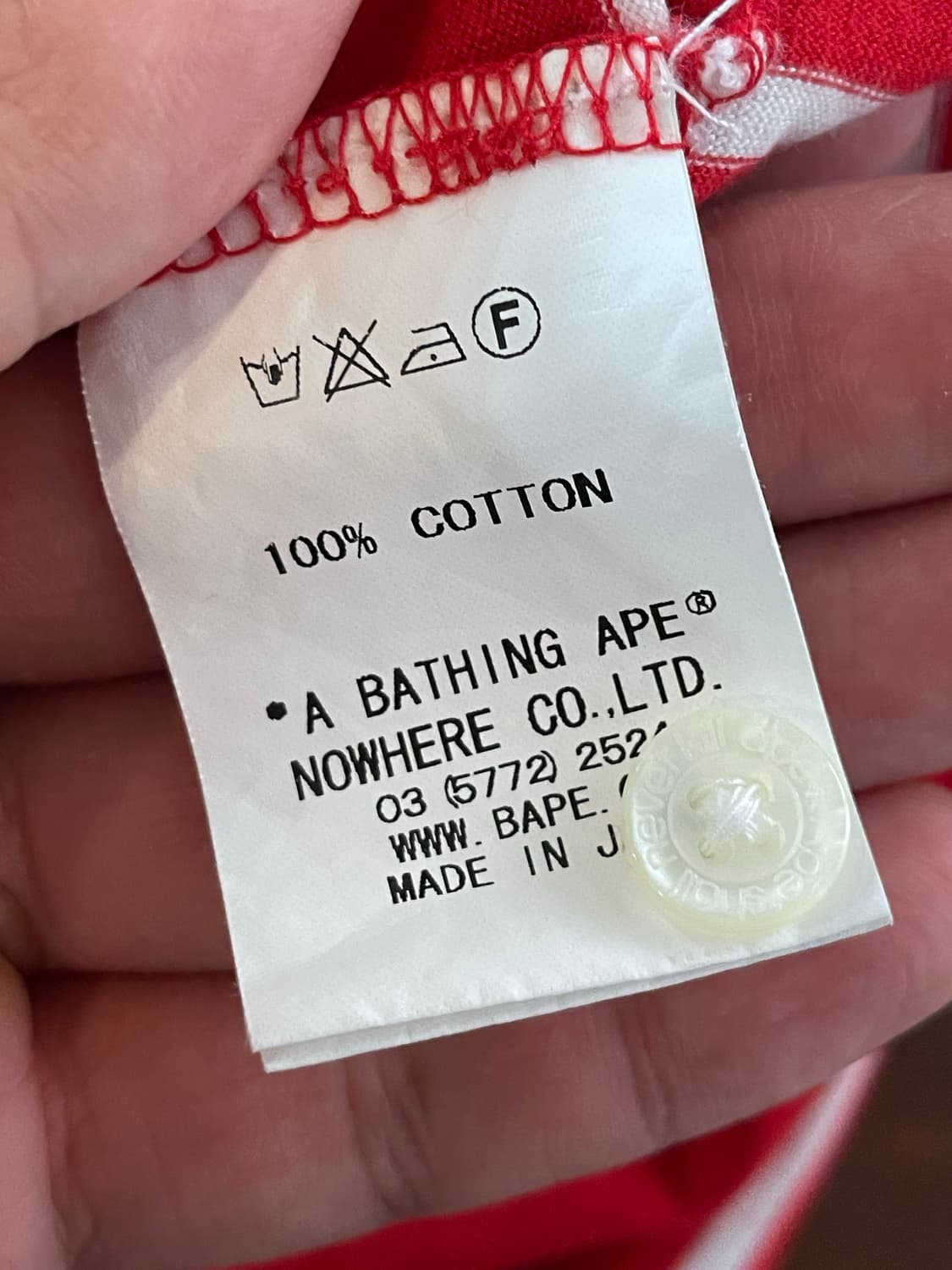 Bape 베이프 레드 카라티 M 상품이미지4