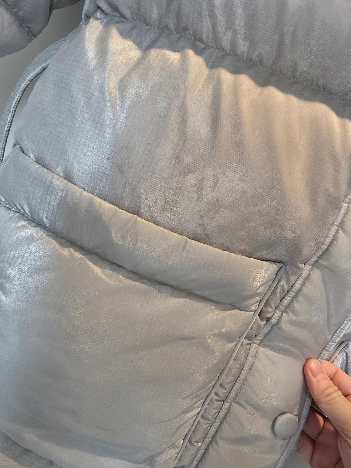 옌키옌키  패딩 실버그레이 s사이즈 판매해요 상품이미지3