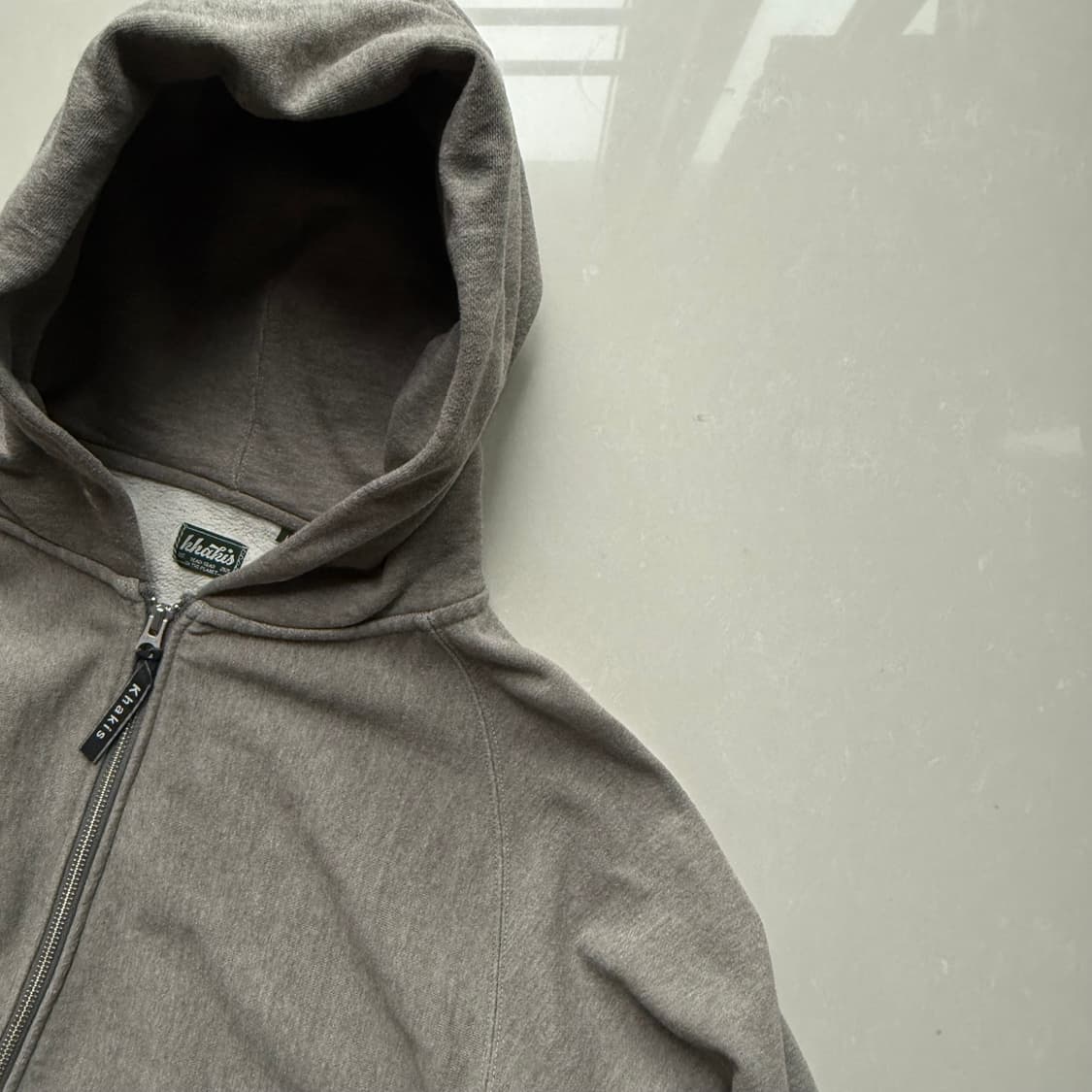 [L] 카키스 레글란 풀 집 후디 세이지컬러 상품이미지1