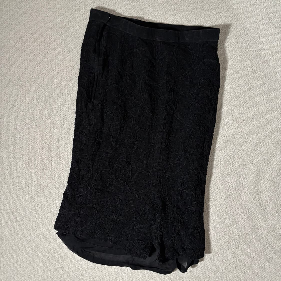 빈티지 블랙 레이스포인트 치마 스커트 상품이미지1