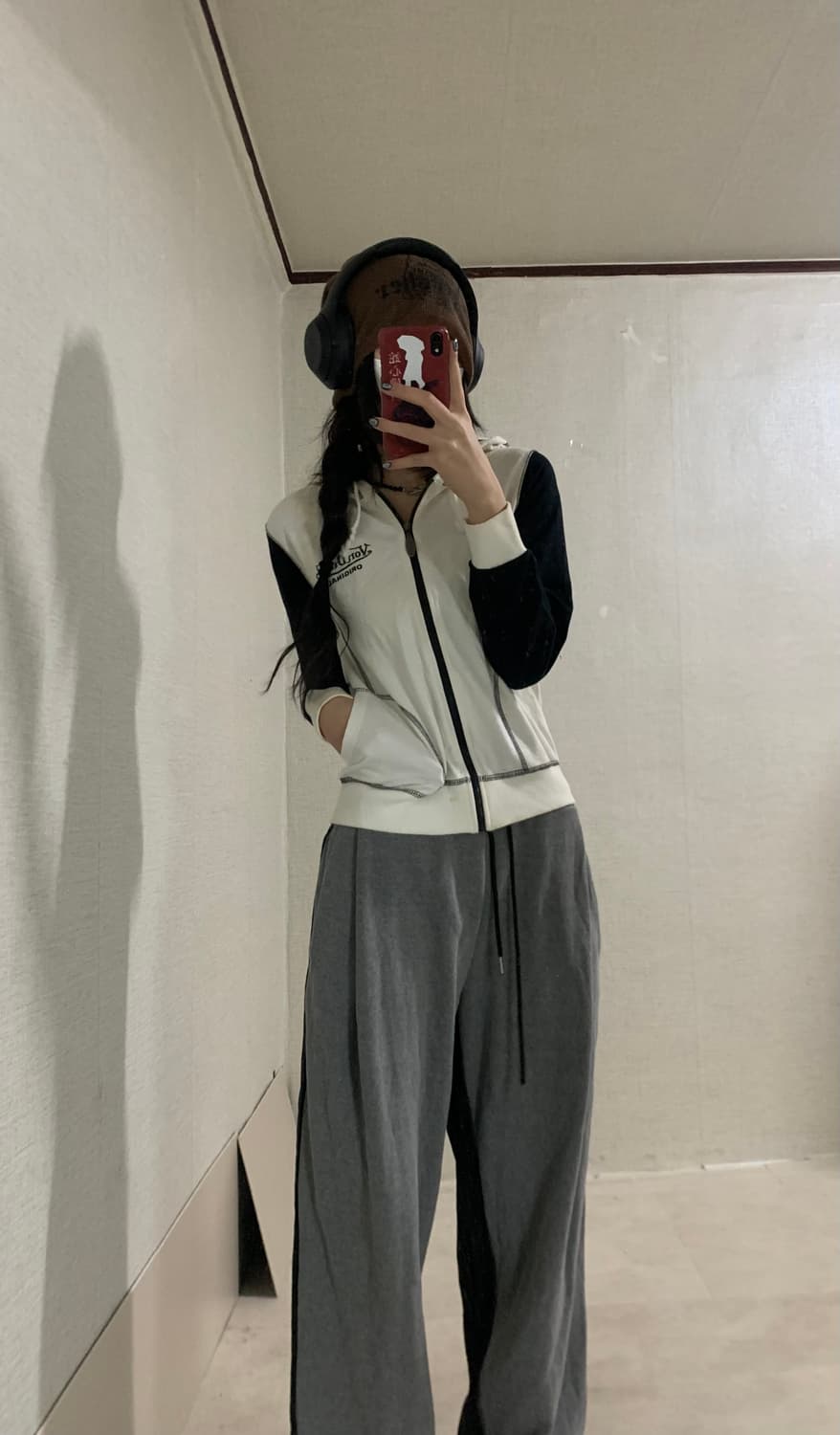 big logo cotton hood zip-up 상품이미지7
