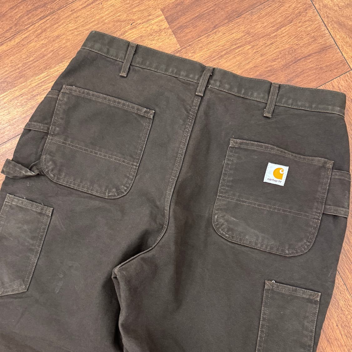 36 칼하트 USA 브라운 덕 더블 니 워크 팬츠 상품이미지4
