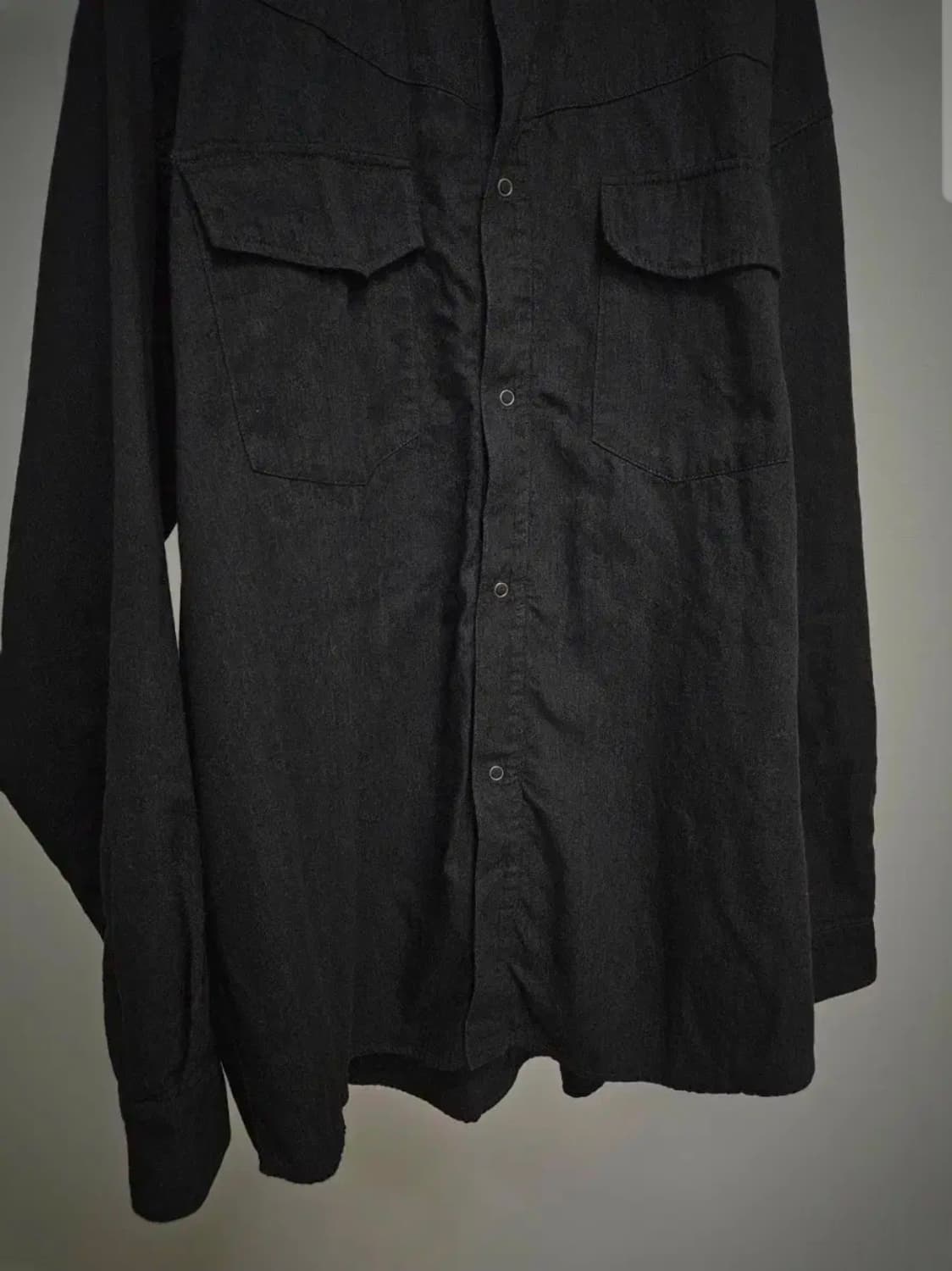 마카웨어 풀라이닝 오가닉 코튼 셔츠자켓 블랙 상품이미지3