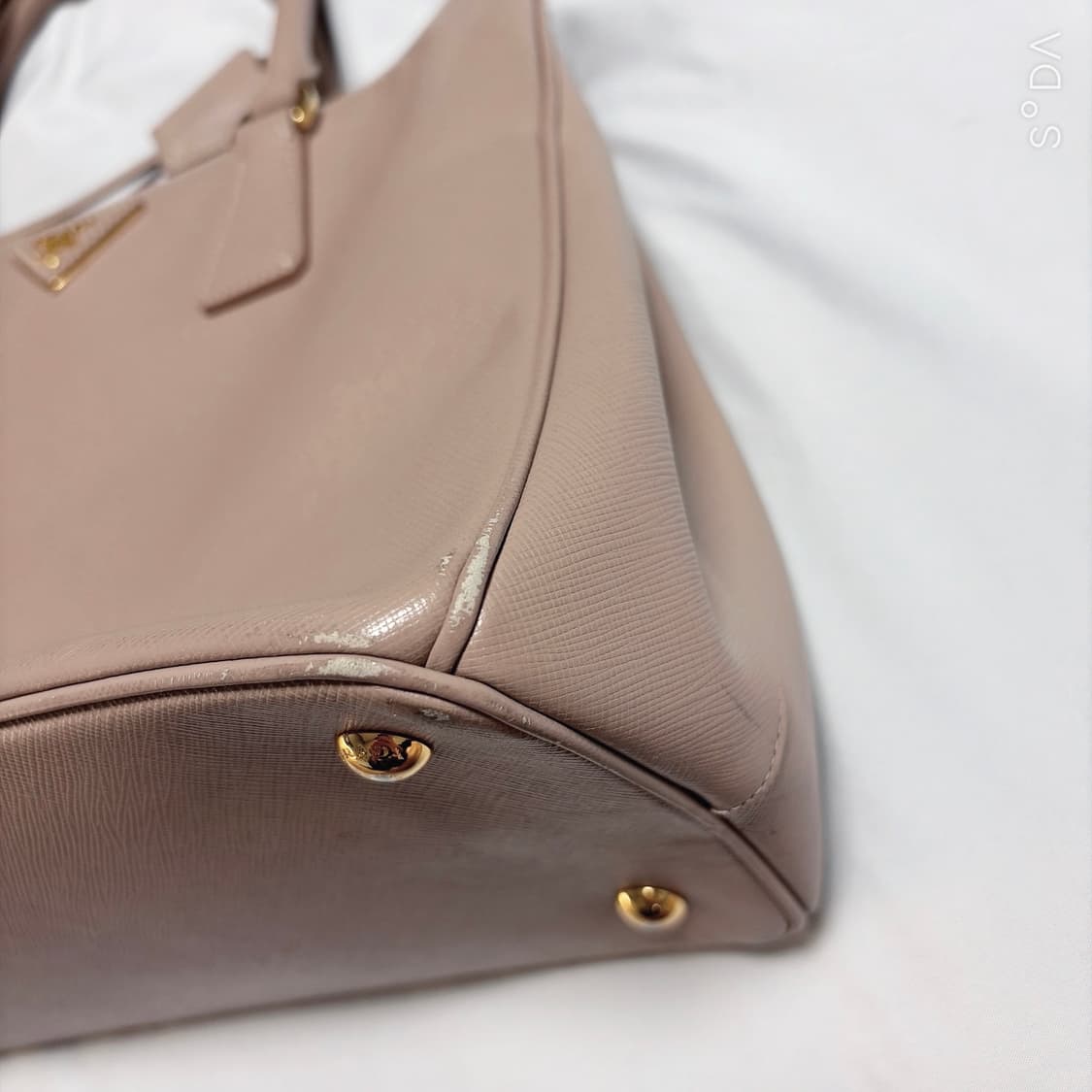 프라다 사파이노 핑크 토트백 (크로스끈X) 상품이미지4