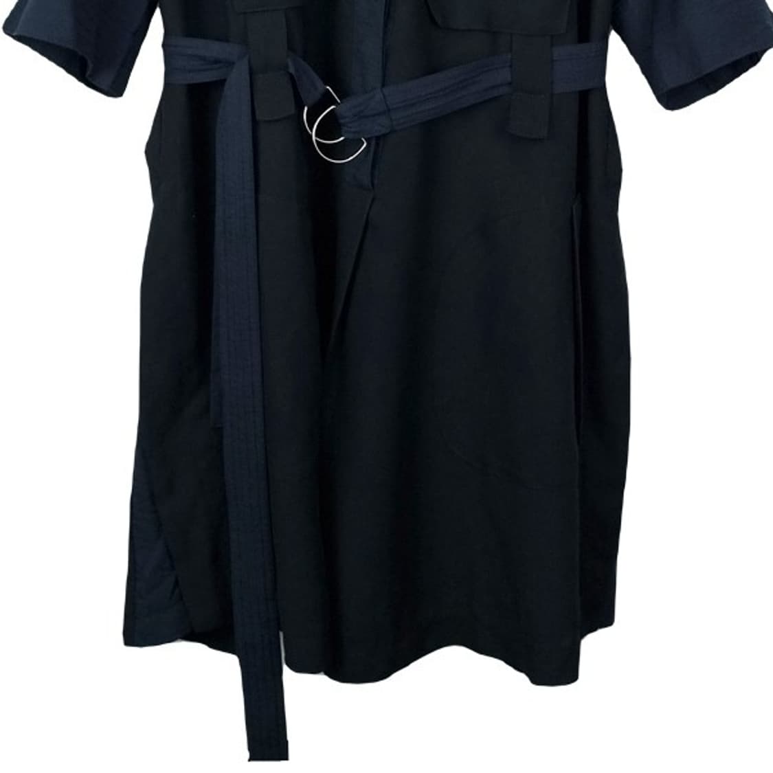 [시스템] 15s/s 7부 소매 벨티드 블랙 미니 원피스 M15554 상품이미지5