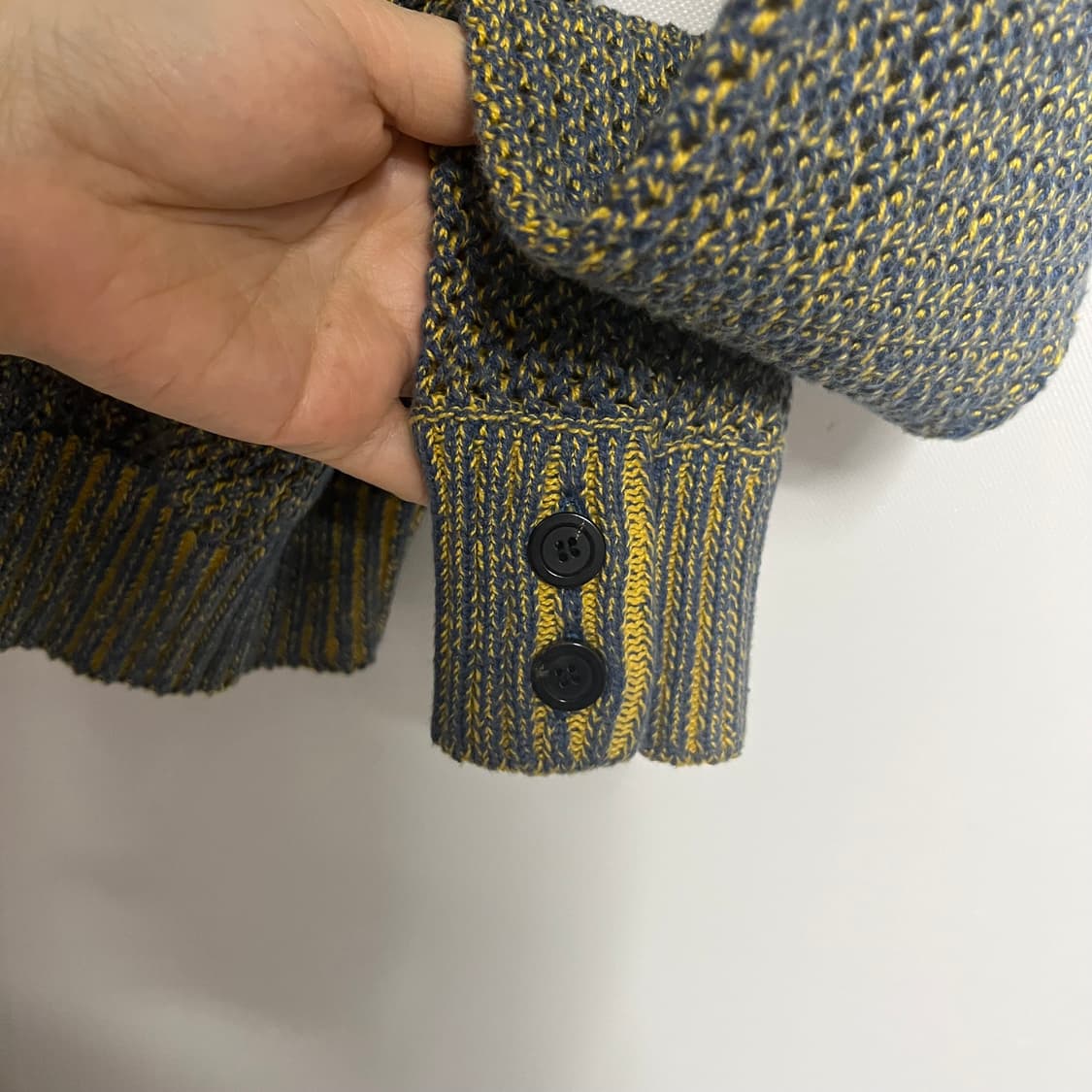 ADDOFF  애드오프 투톤 니트 가디건 L 상품이미지5