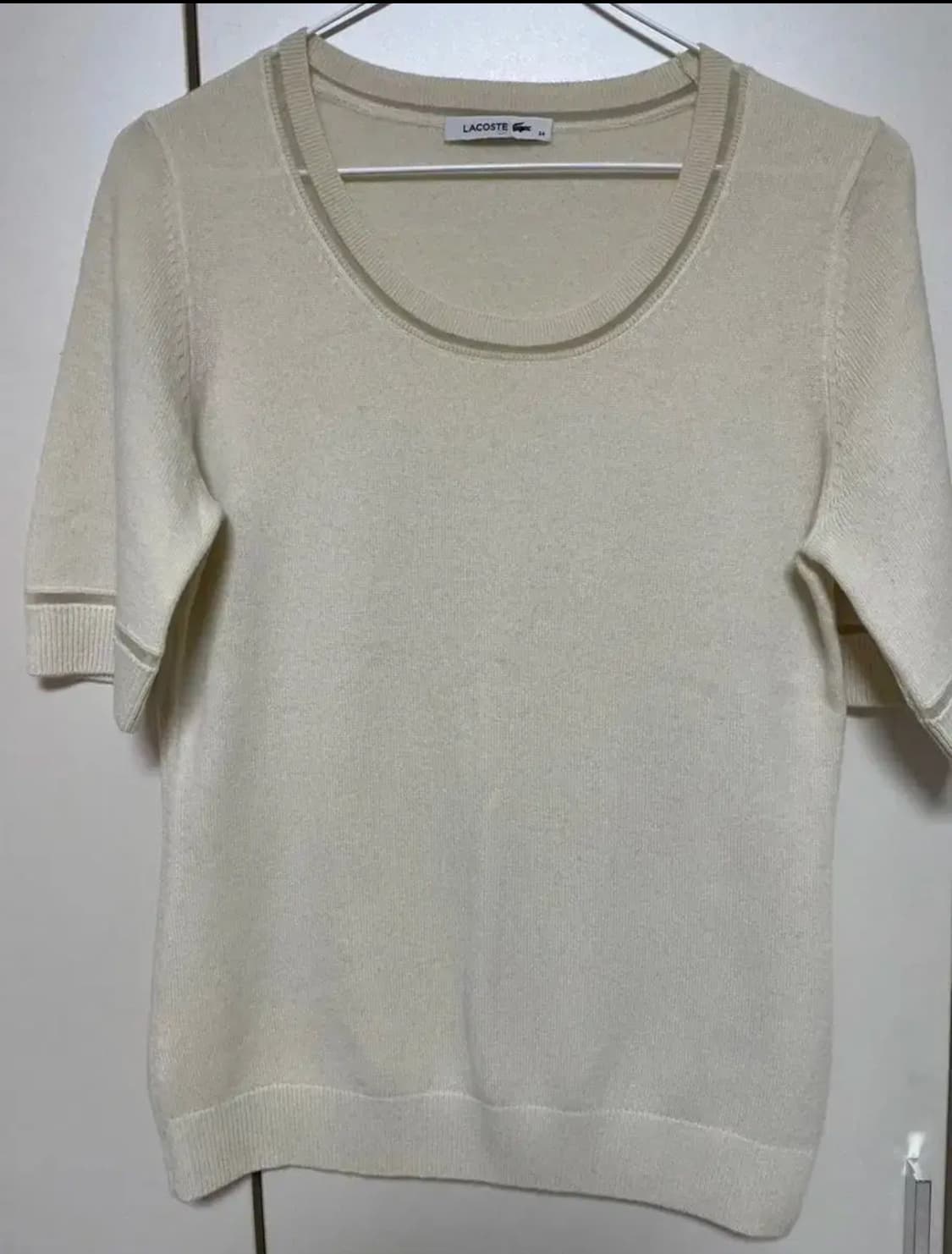 라코스테 여성 니트 셔츠 100% 캐시미어 상품이미지1