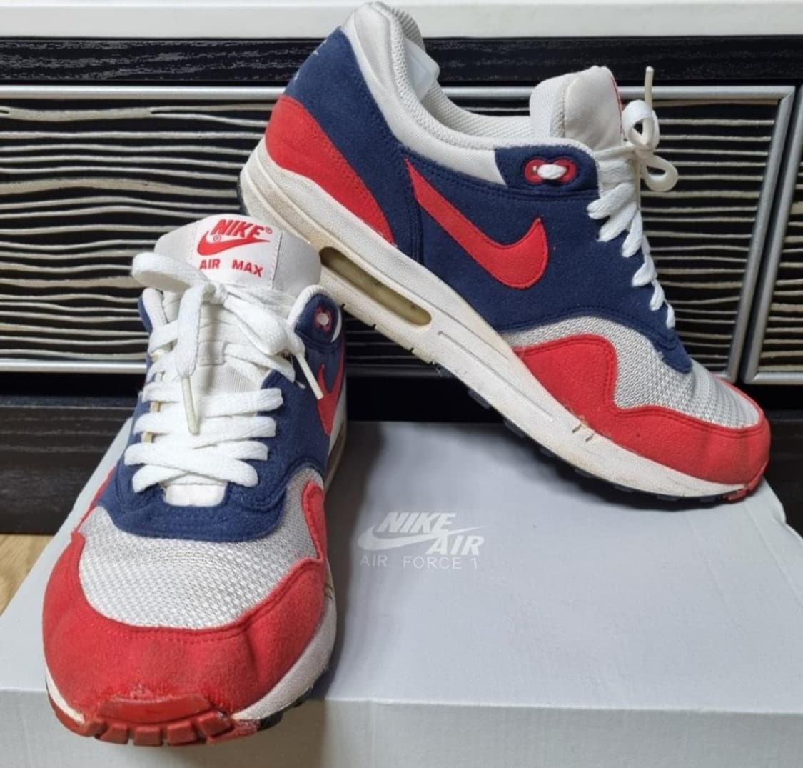 nike 나이키 에어맥스1 미드나잇 네이비 흰남빨 상품이미지3