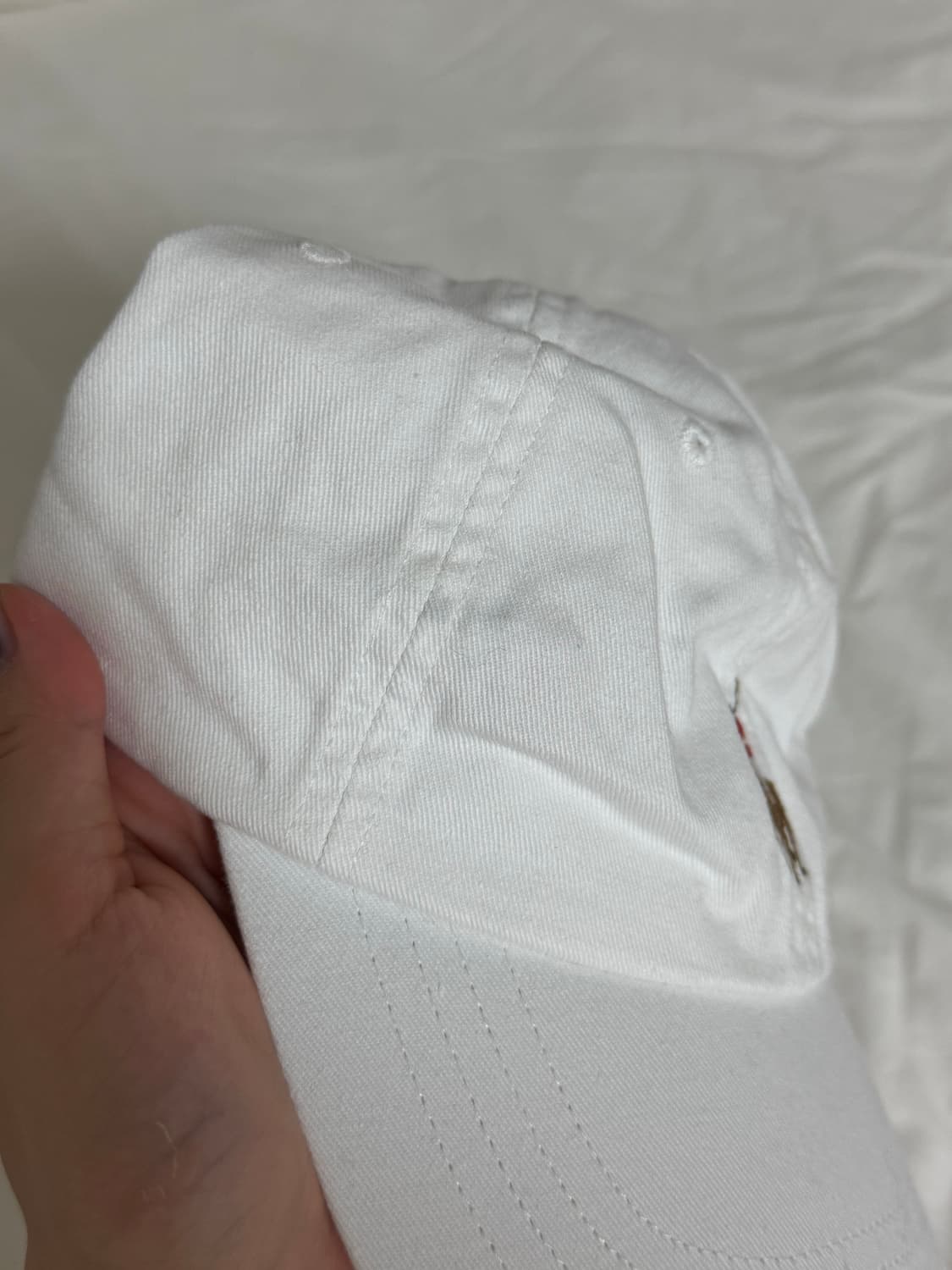 택O,새상품) 폴로 랄프로렌 화이트 볼캡 상품이미지2