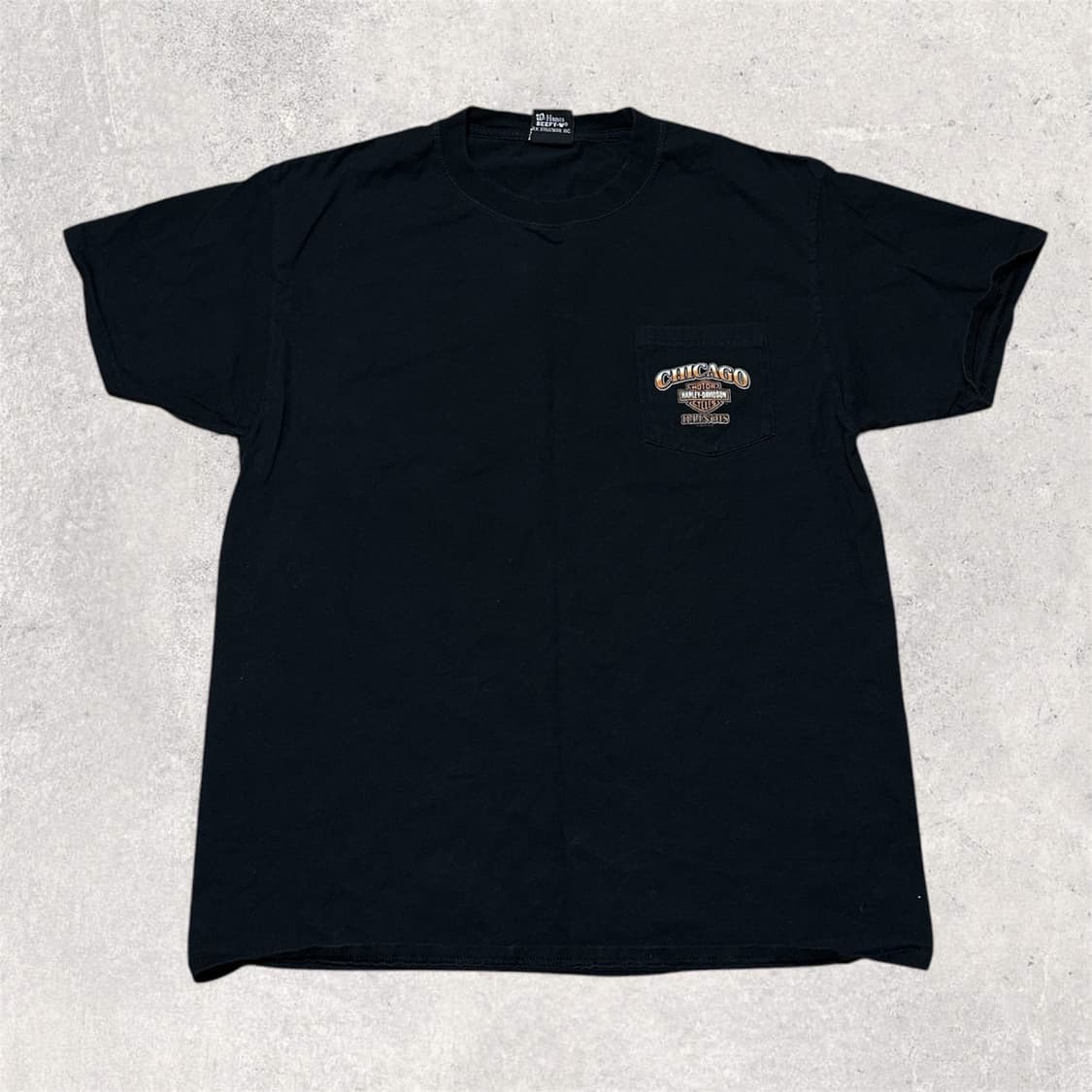 USA CHICAGO 할리 데이비슨 X 헤인즈 튜블라 포켓 반팔 티셔츠 상품이미지2