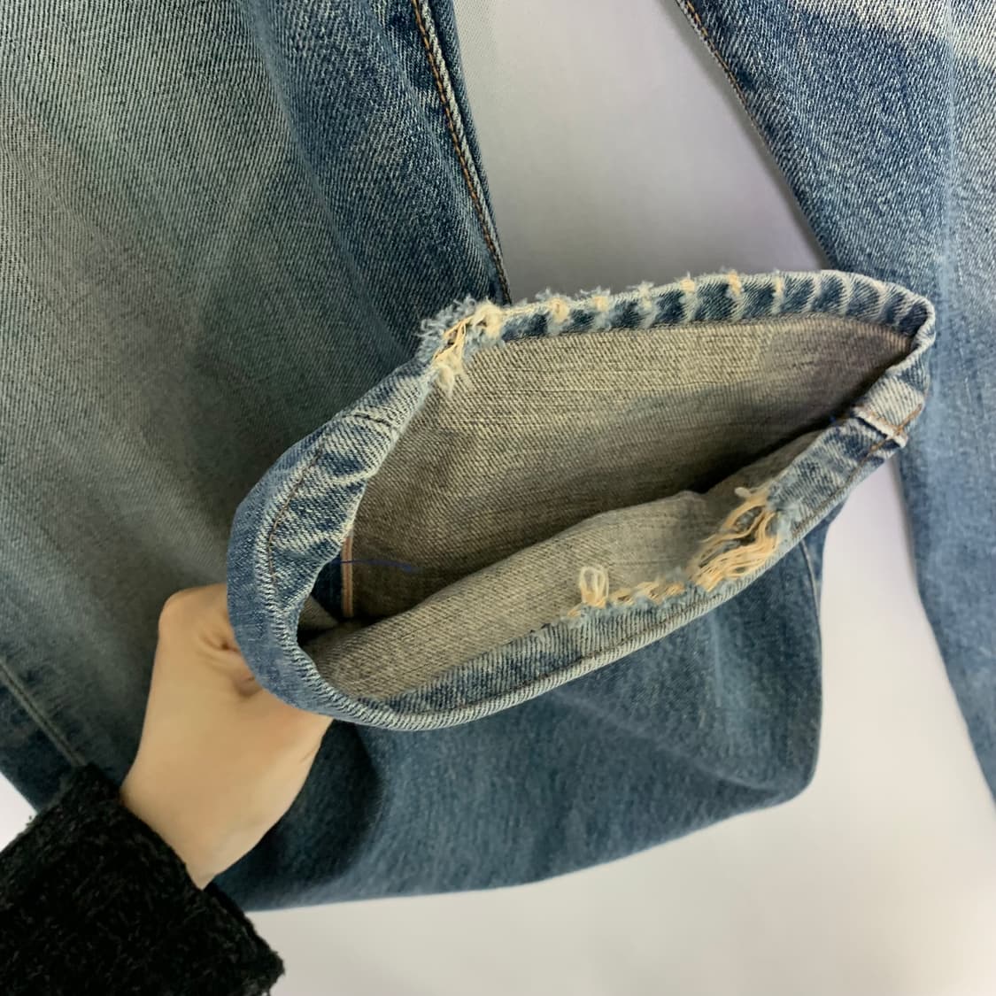 에드윈 30인치 빈티지 워싱 데님 청바지 y2k 상품이미지4