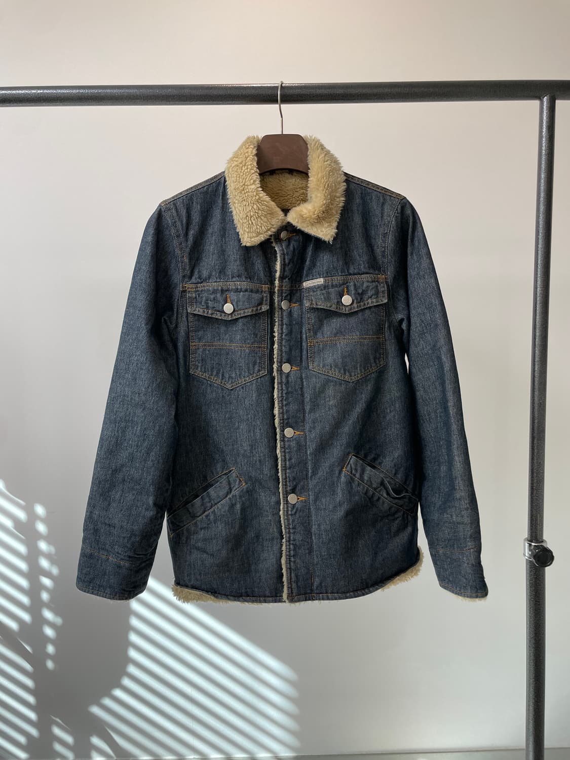 (S) 캘빈클라인 쉐르파 커버올 데님 자켓 상품이미지1