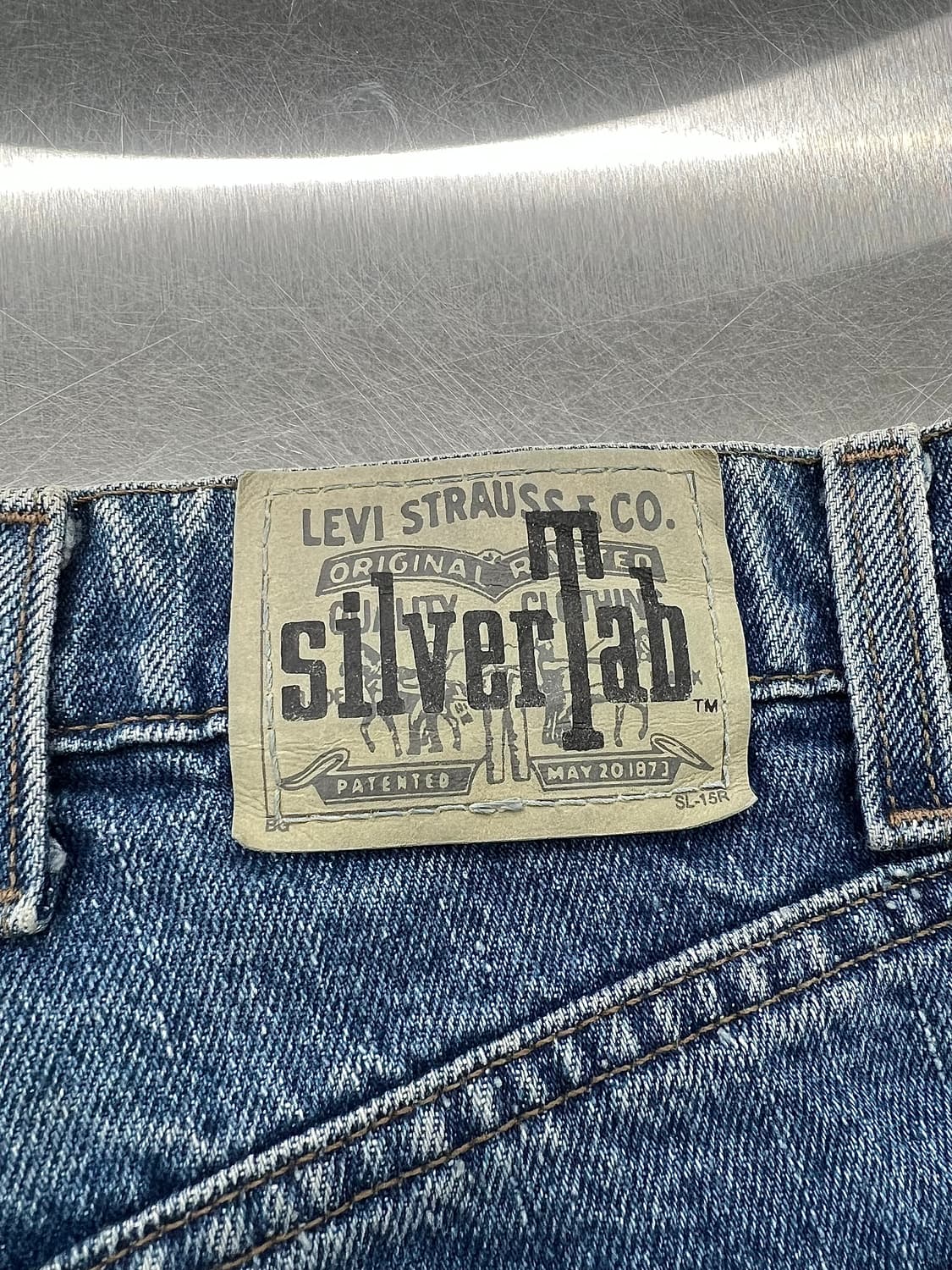 90s 리바이스 실버탭 배기핏 연청 데님 팬츠 상품이미지10