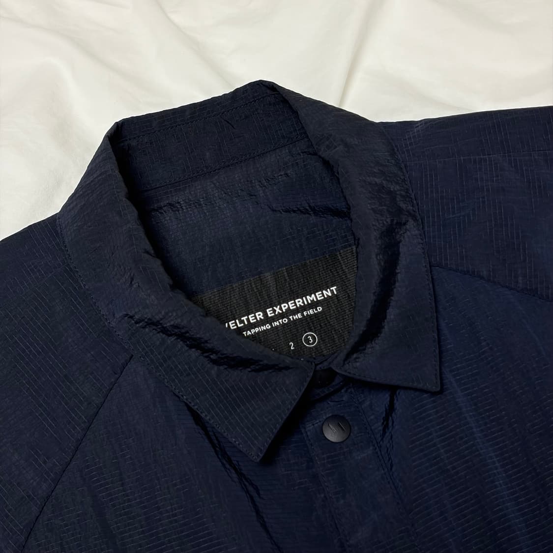 월터익스페리먼트 라이트 리플렉션 립스탑 하프셔츠 네이비 XL 상품이미지2