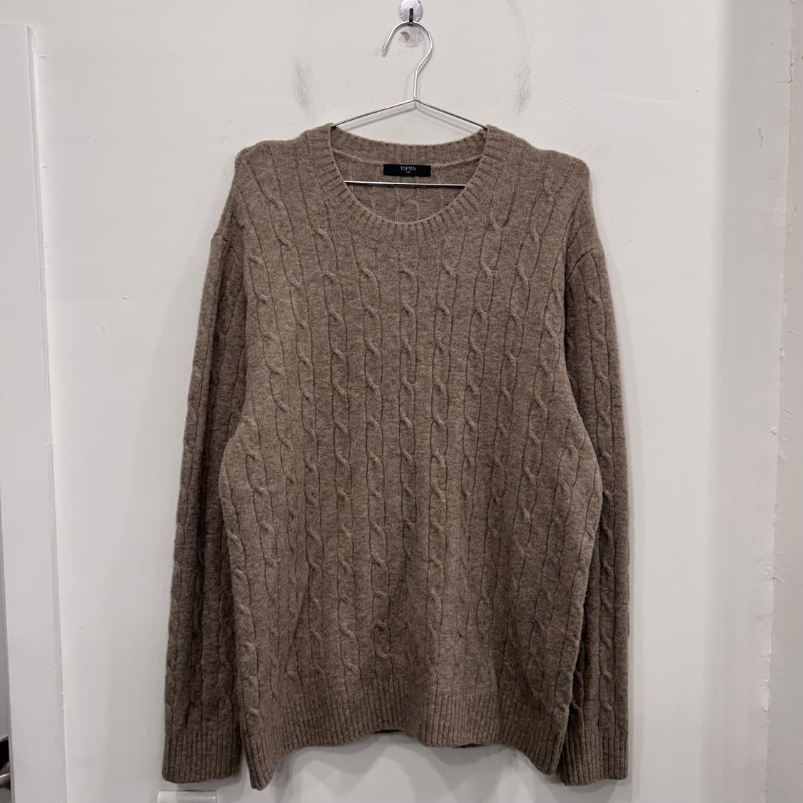 탑텐 울부클 꽈배기 라운드 니트 상품이미지2