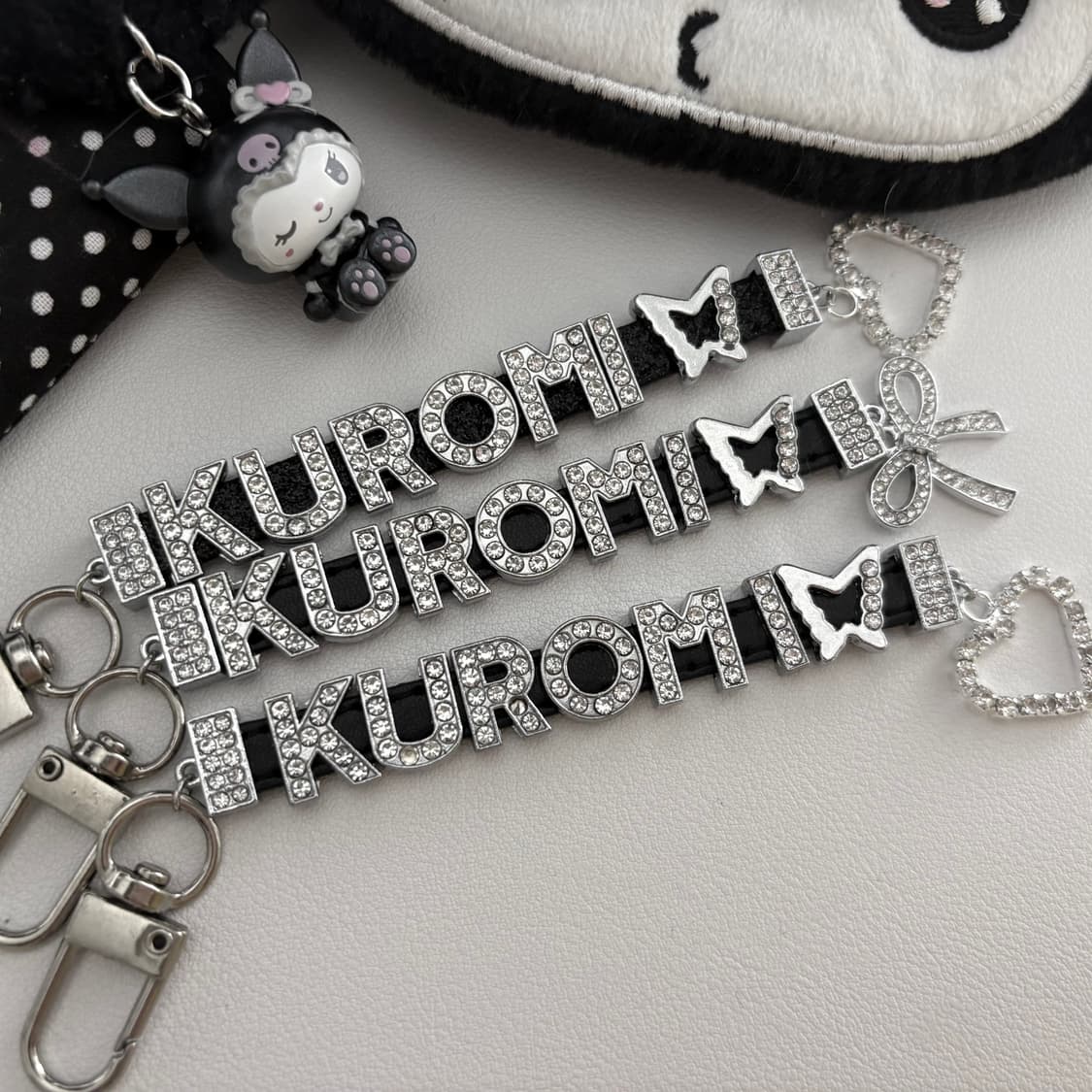 지뢰계 산리오 쿠로미 비즈 키링 상품이미지1