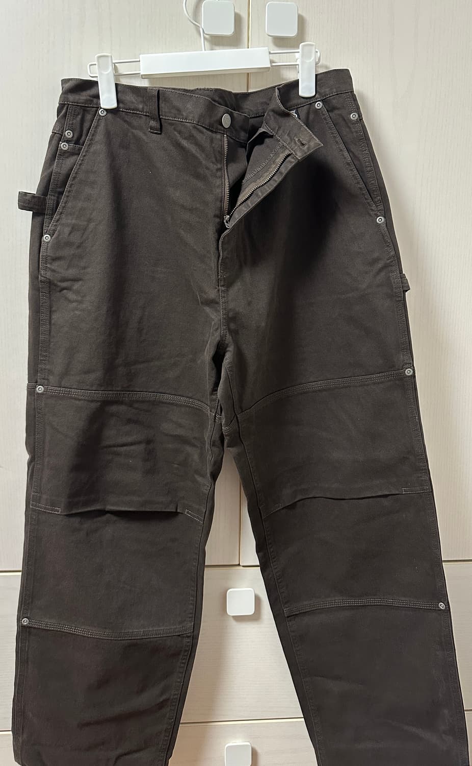 디스이스네버댓 패널드 팬츠 브라운 L 상품이미지3