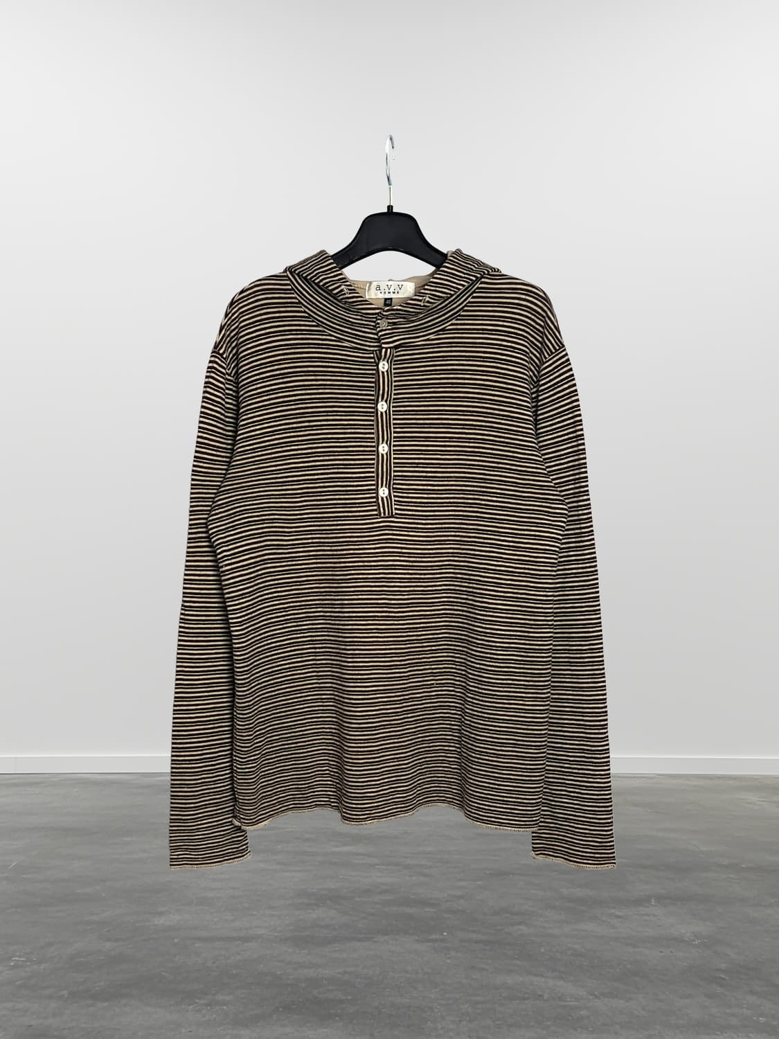 A.V.V HOMME 스트라이프 후드티 상품이미지1