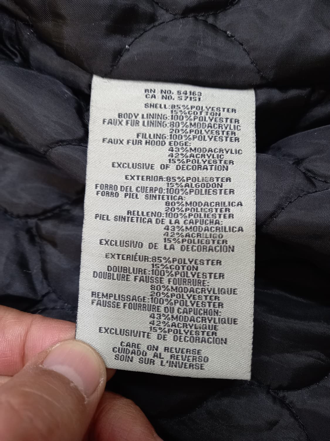 L100 리바이스 여성용 피쉬테일 야상패딩 블랙 L-684 상품이미지7