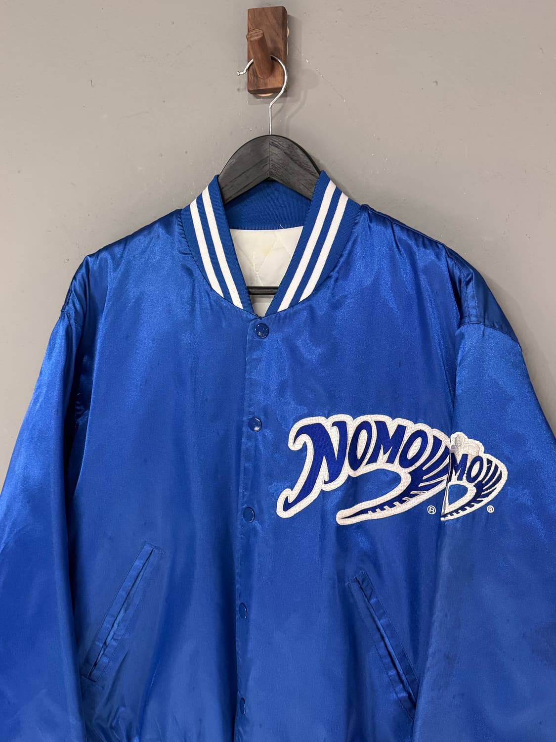 90s 토요타 x LA다저스 x 노모 히데오 사틴 봄버자켓  상품이미지2