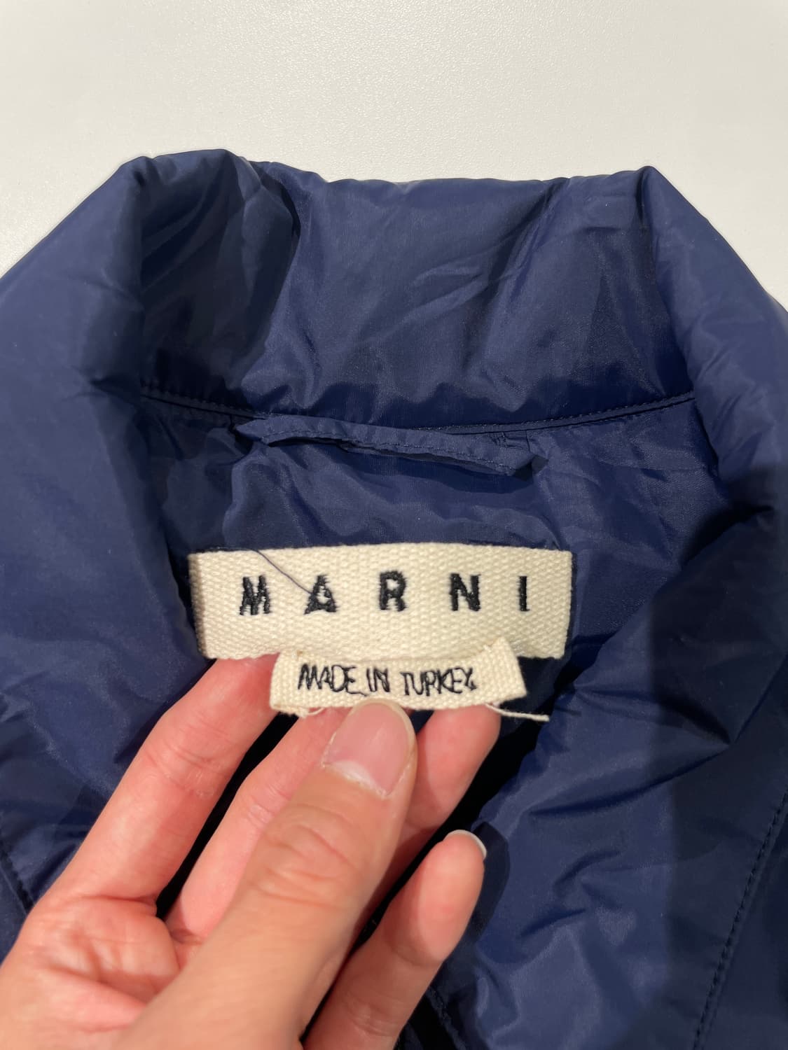 마르니 20F/W 네이비 패디드 집업 자켓 상품이미지7