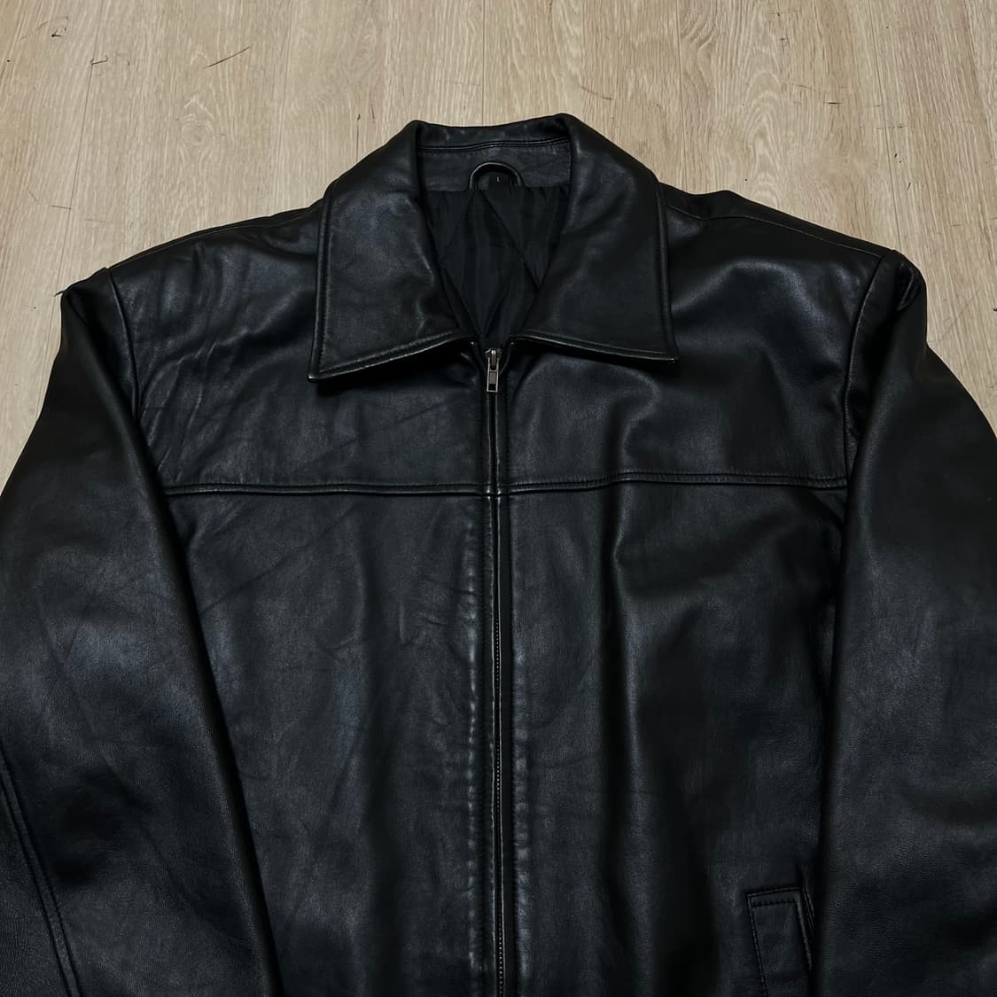 남성 천연 양가죽 싱글 라이더 가죽자켓 L/100  상품이미지2